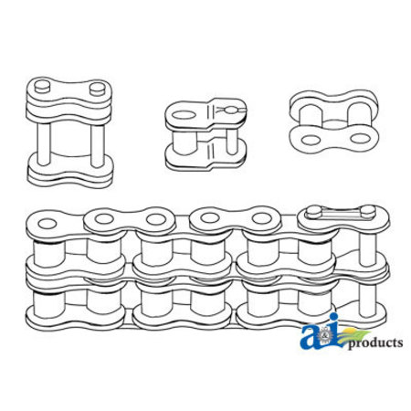 A & I PRODUCTS 50 Double Roller Chain, 10ft (Import) 8.8" x8.7" x2" A-RC50DIMP